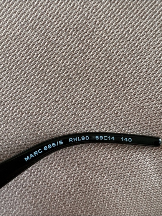 Marc Jacobs Black Sunglasses with Silver Accents- unisex main image 2